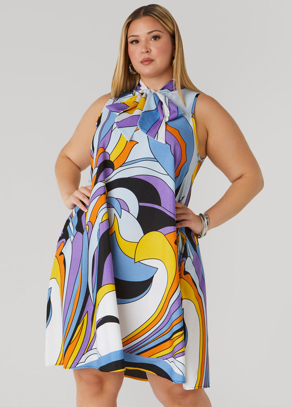 Bandana Pattern A-Line Frock