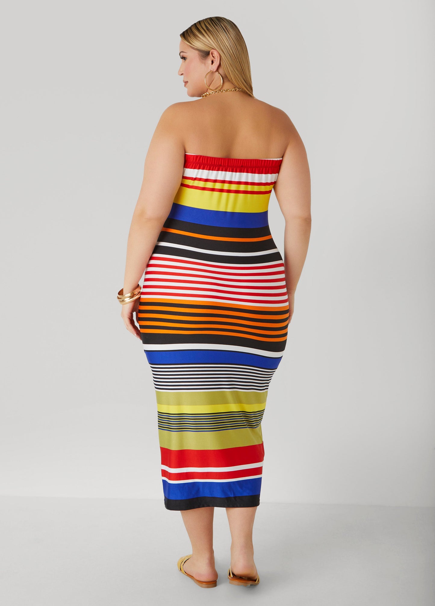 Lined Bandeau Fitted Frock