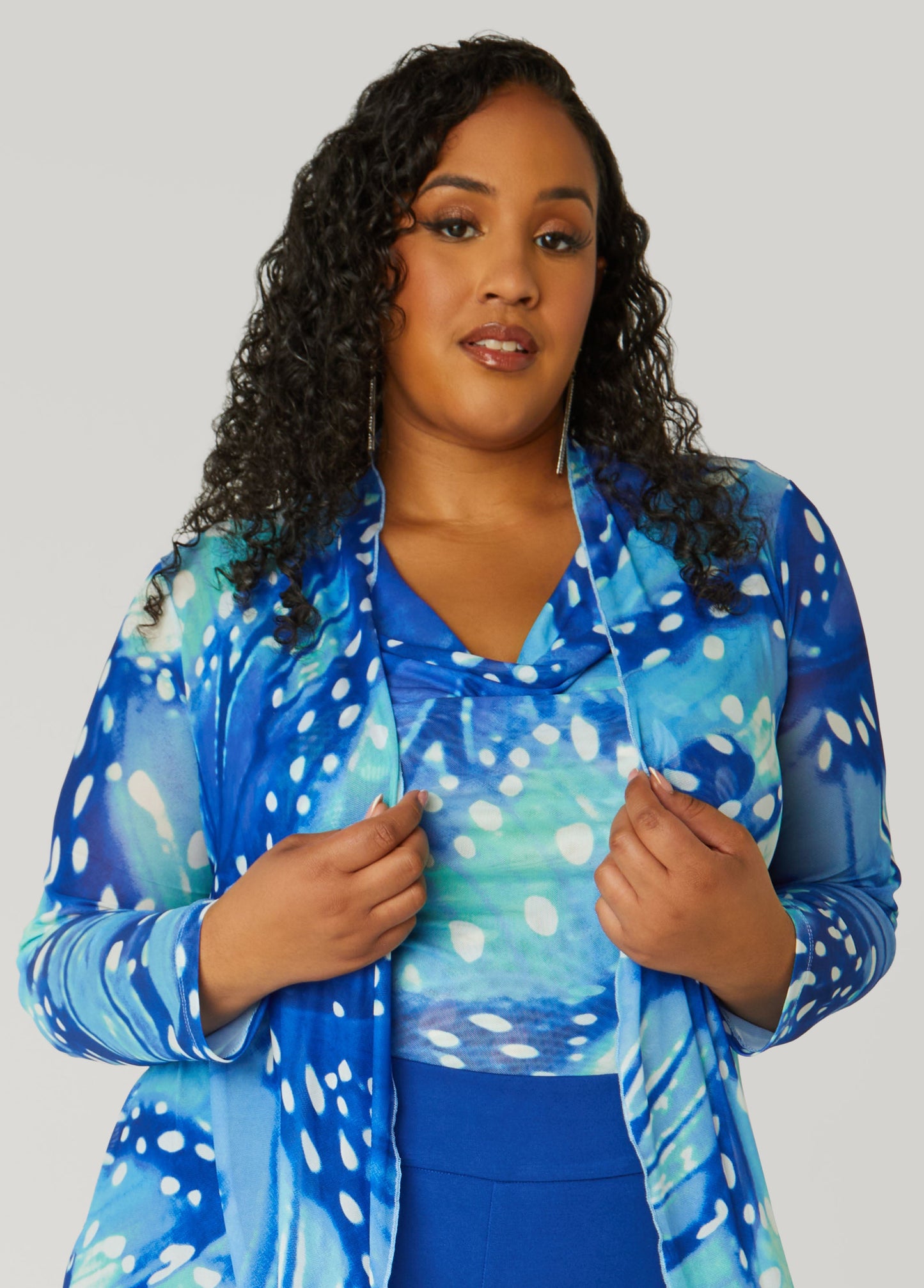 Flowing Artistic Sheer Overlay