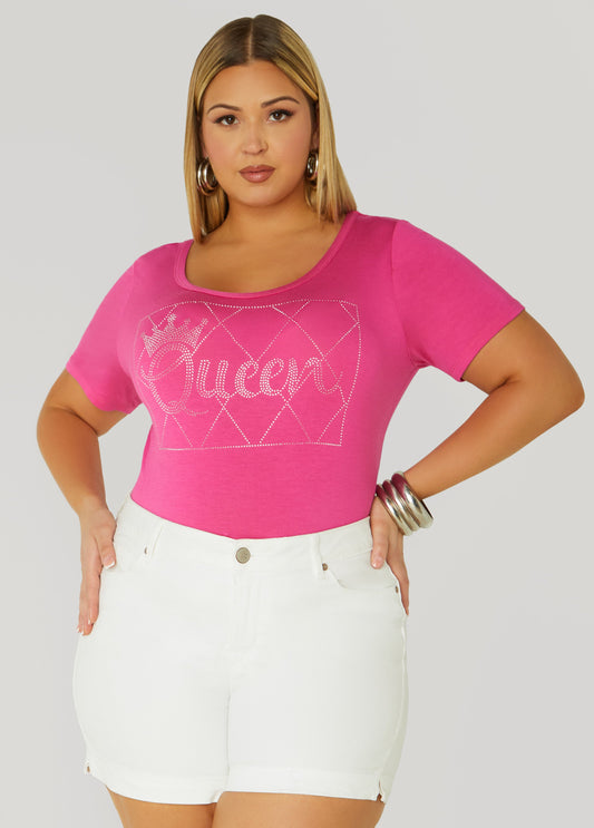 Royal Rhinestone T-Shirt