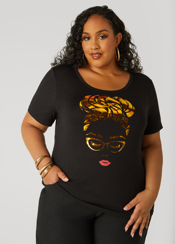 Shimmery Logo T-Shirt