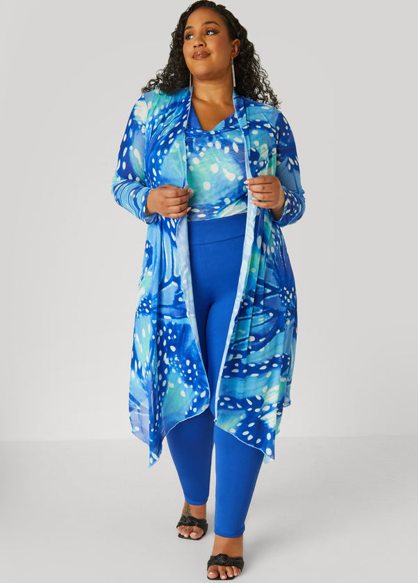 Flowing Artistic Sheer Overlay